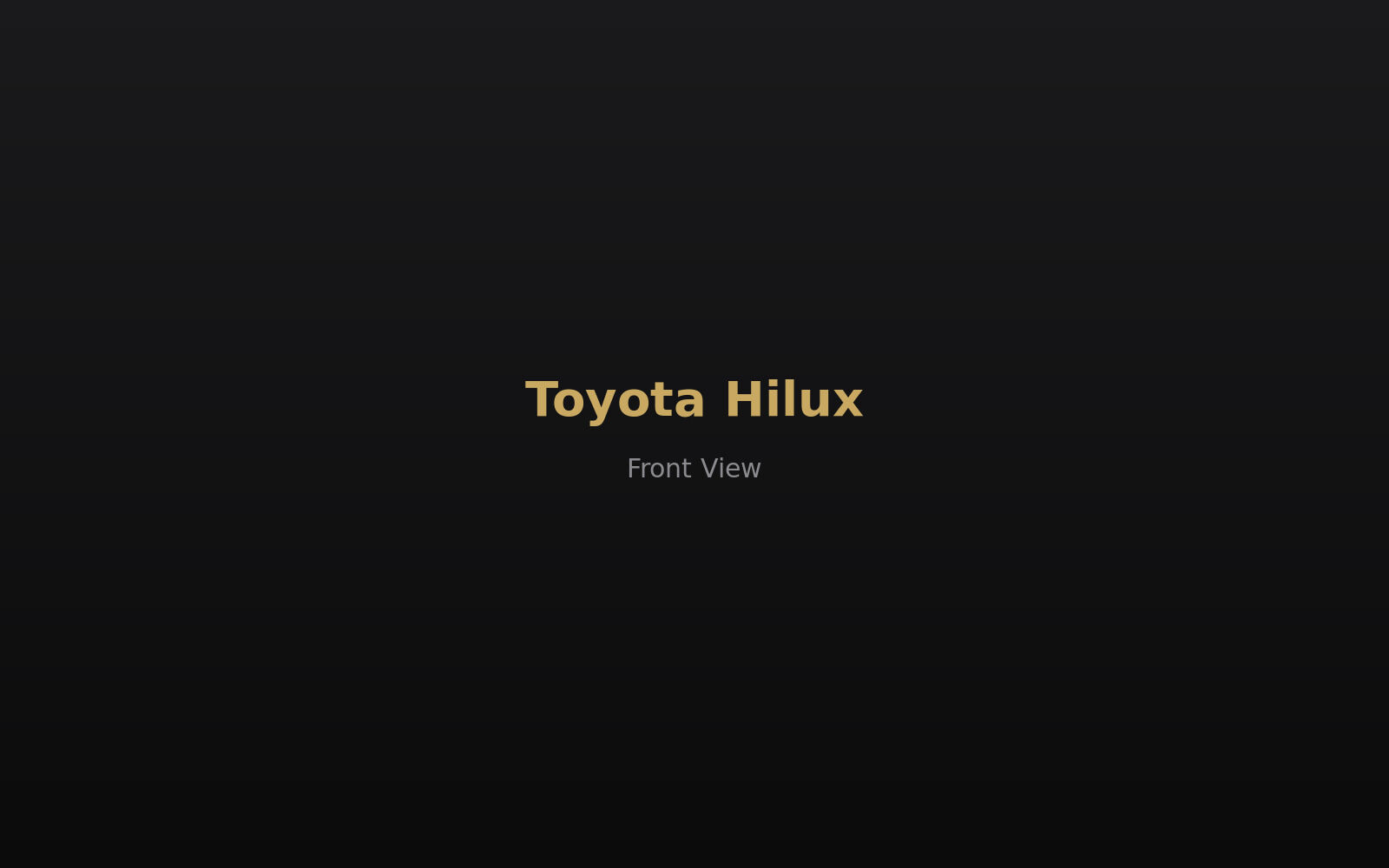Toyota Hilux — front view